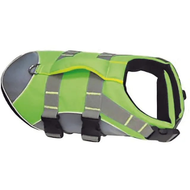 seacurity-hundeschwimmweste-neon-gr-n-mit-leine-und-griff image 1