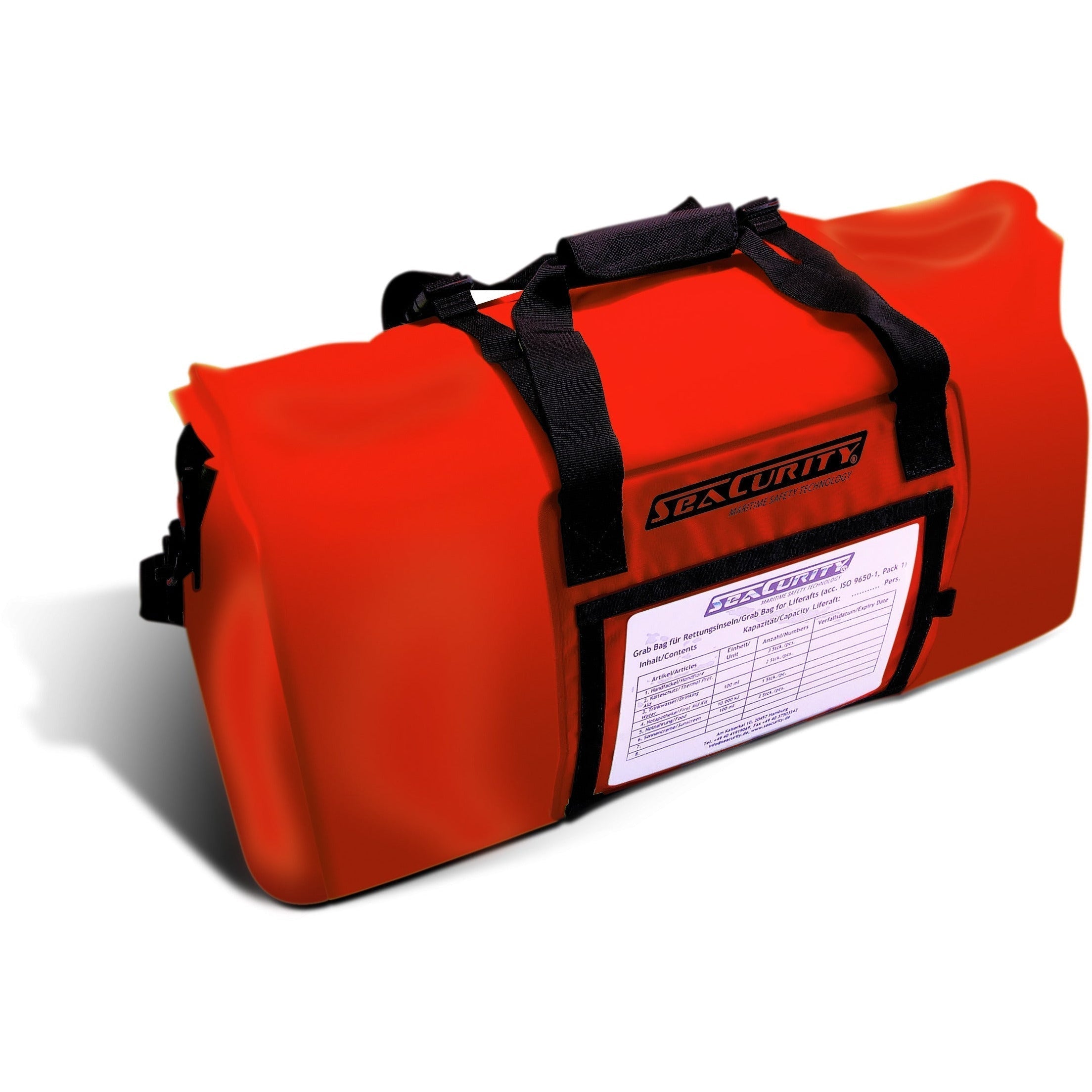 seacurity-dry-bag-bordtasche-wasserdicht-40-l-neon-orange-rollverschluss image 2