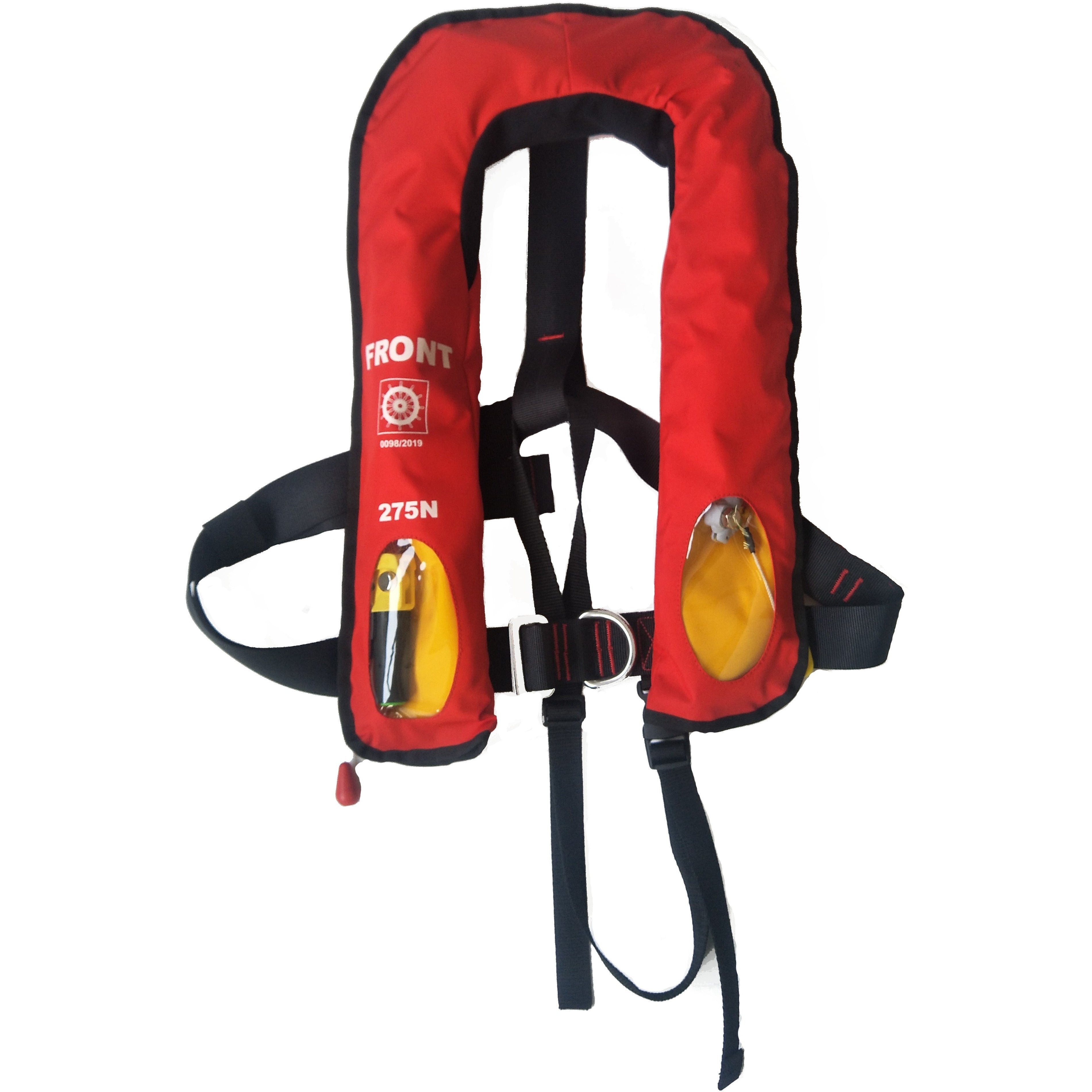 seacurity-solas-rettungsweste-150n-automatik-rot-harness image 1