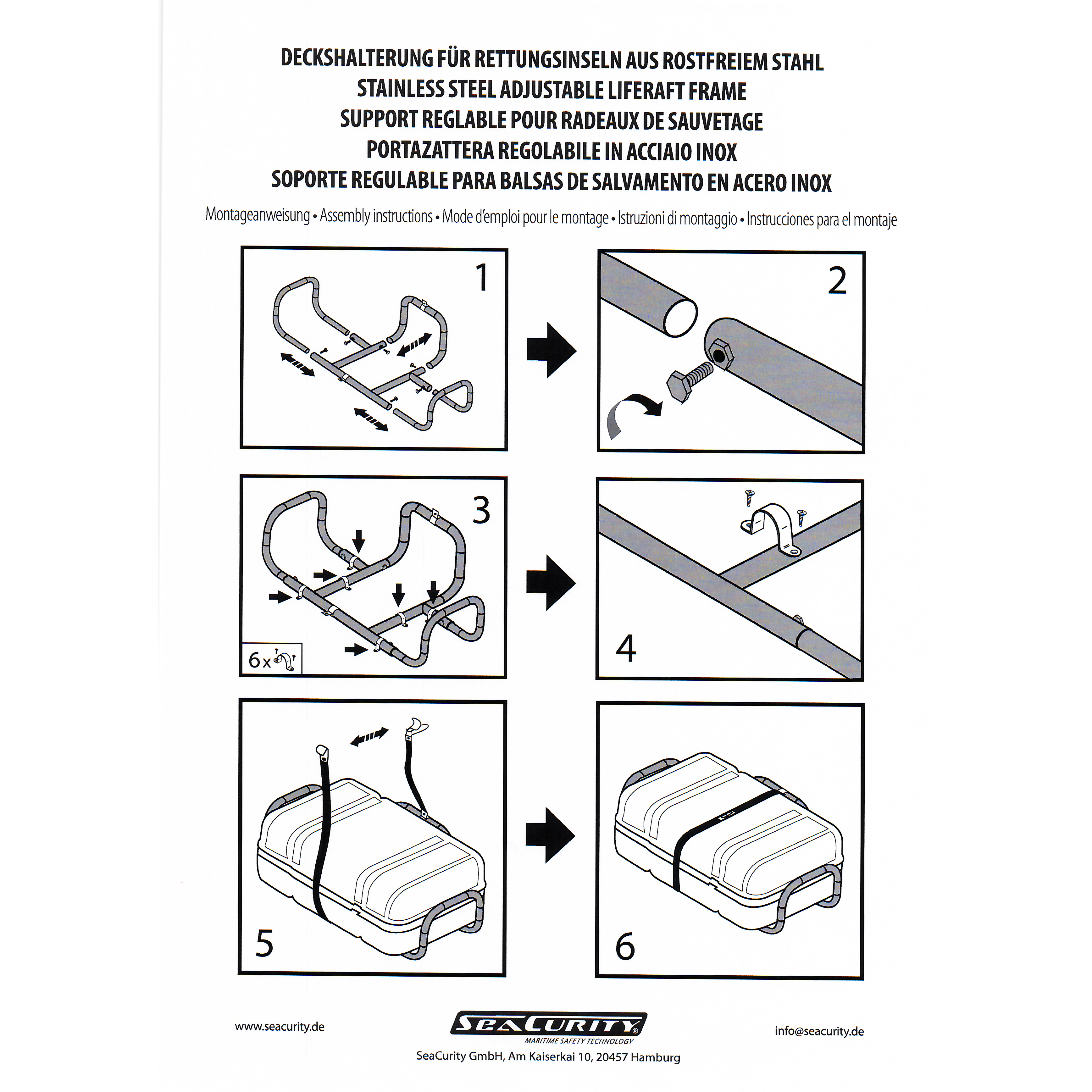 seacurity-deckshalterung-universal-v4a-rettungsinsel-container image 2